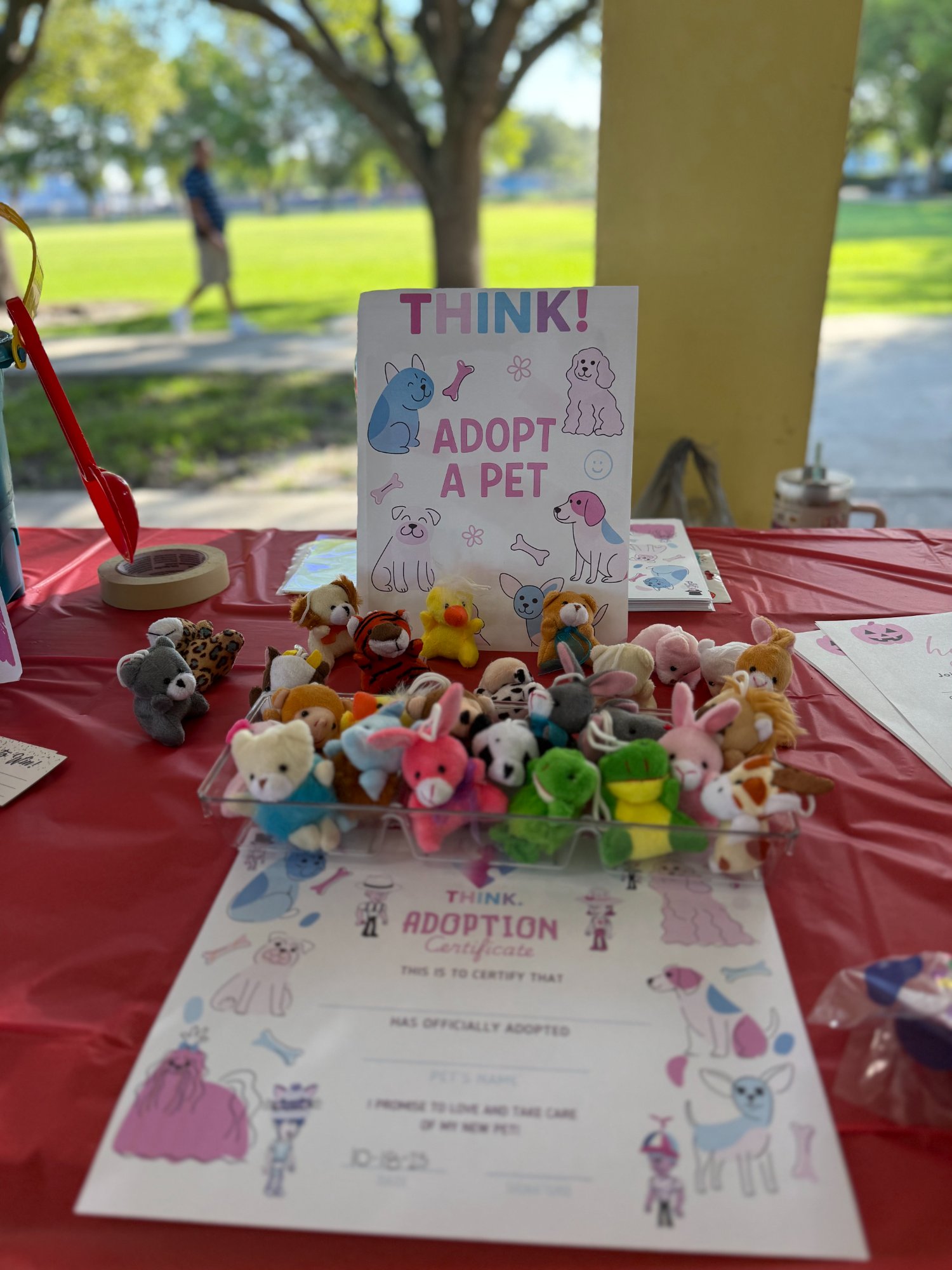 Think! Adopt a Pet activity station