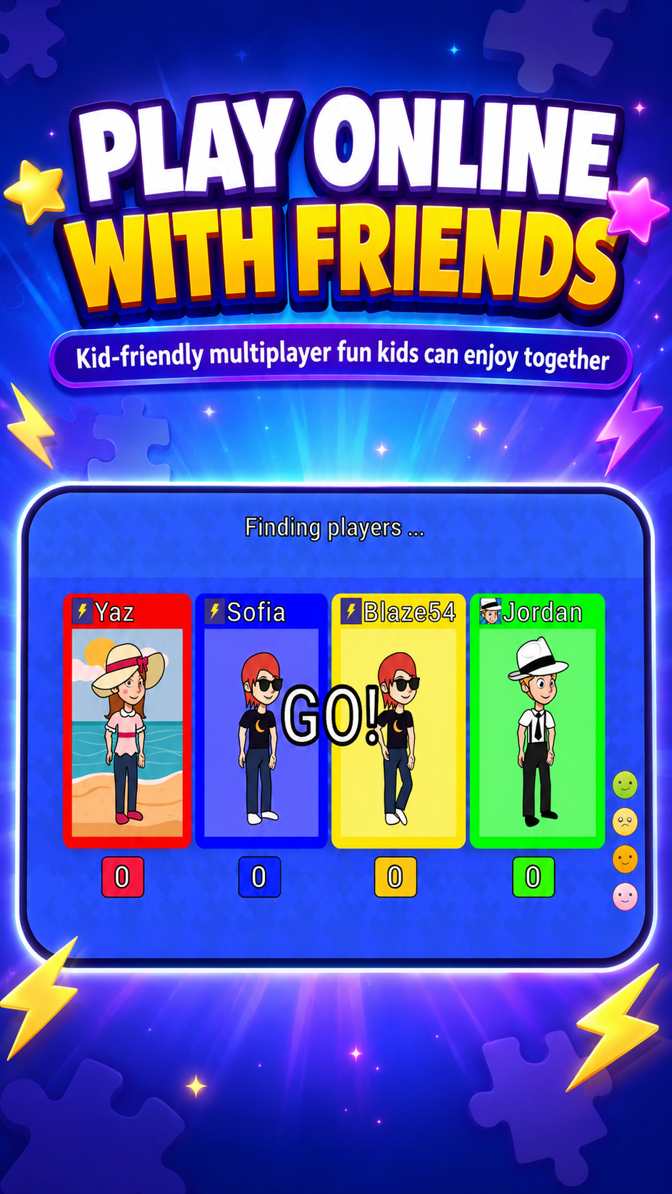 Play online with friends