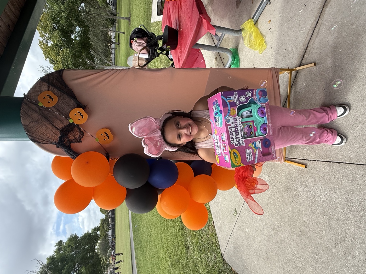 Our little bunny-eared friend is ready to play! Every child finds their joy at o