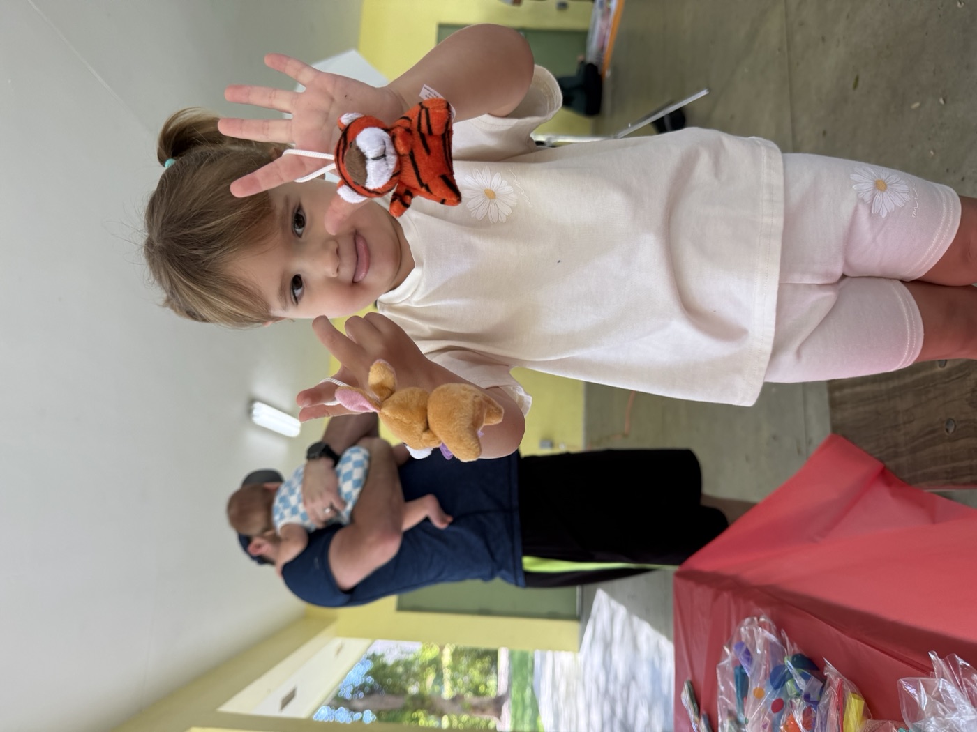 Every child is an artist. This little one proved it with their colorful creation