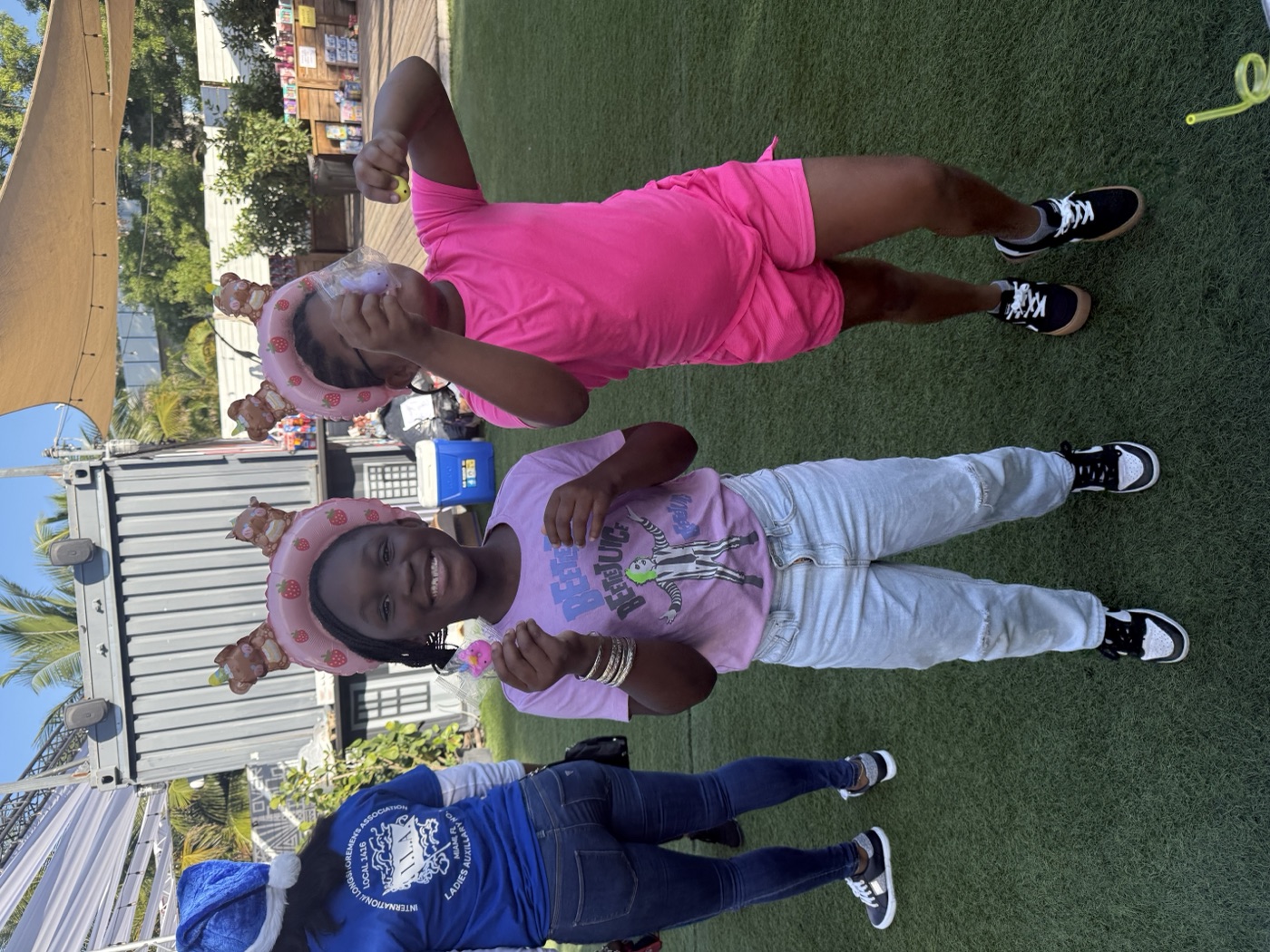 Little artist, big smile — this girl lit up the room with her energy and her art