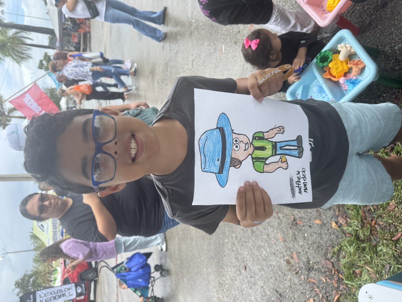 Bright yellow shirt, even brighter smile — this kid brought the sunshine to our 