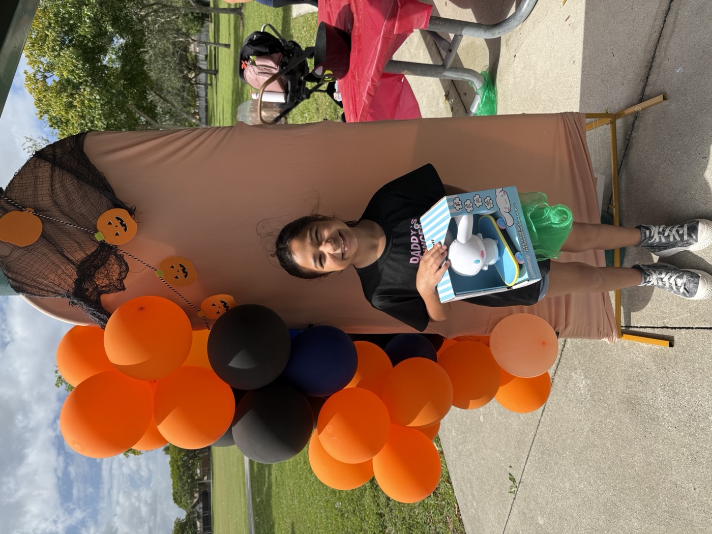 Best friends in the ball pit — sensory play and giggles at our event tent.