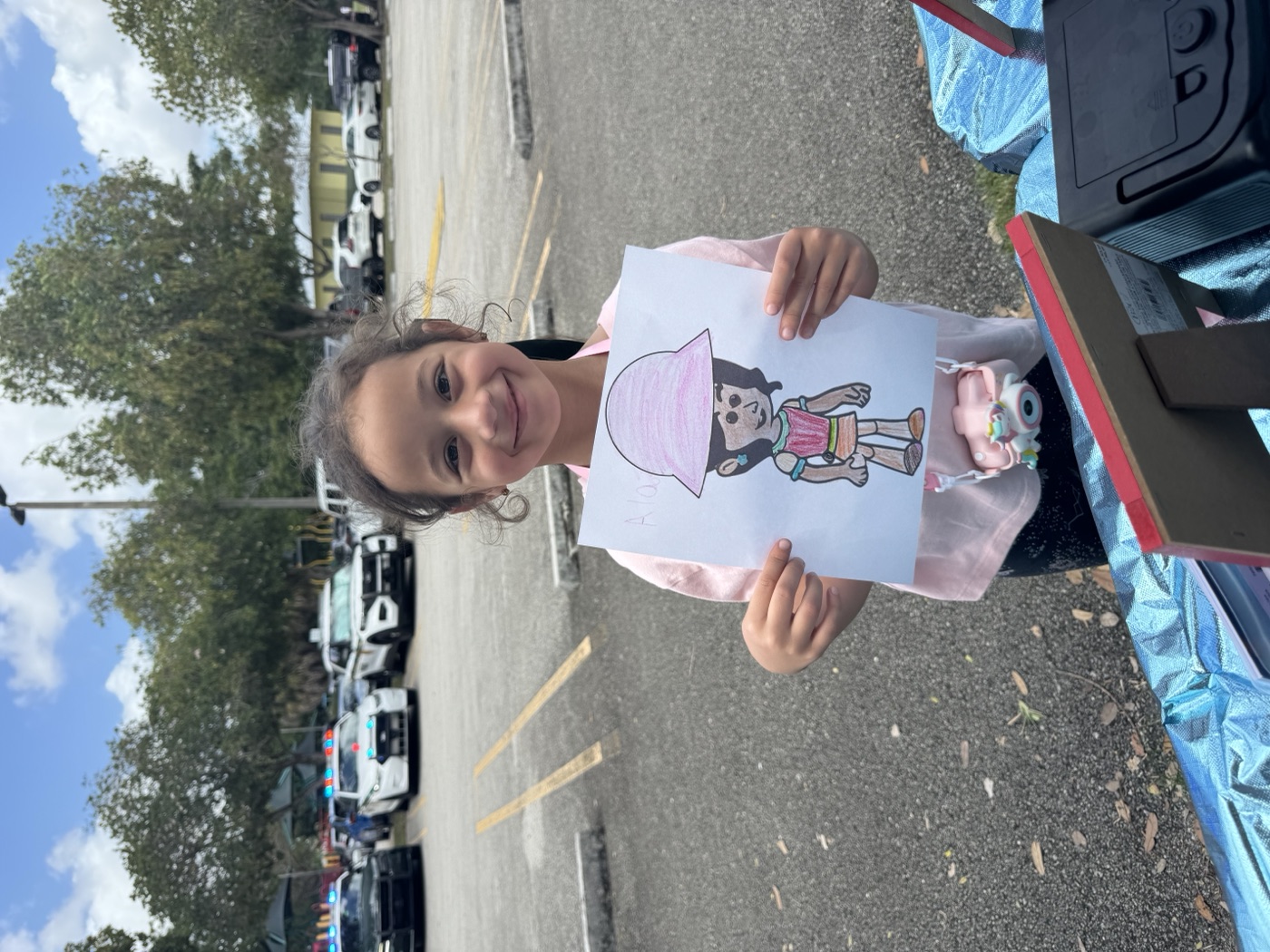 The look on her face says everything — so proud of what she created today.